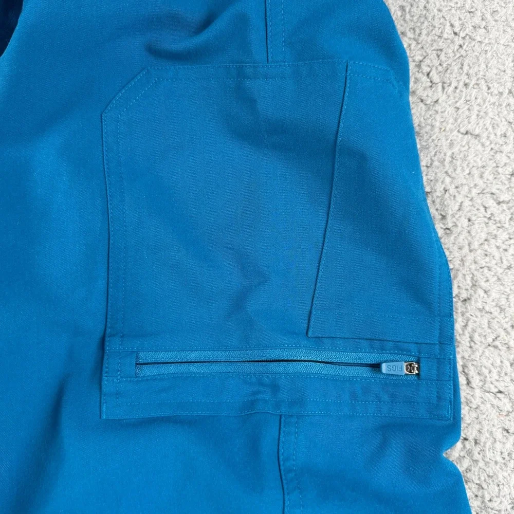 FIGS Scrub Pants Unisex S Blue Jogger Drawstring Technical Collection‎ Medical